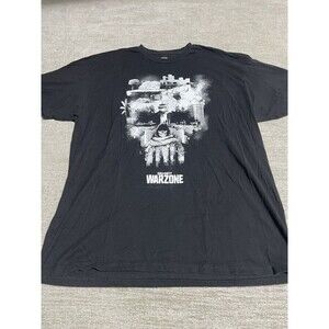 Call Of Duty Warzone Shirt Men’s 2XLB Graphic Tee Black Short Sleeve